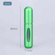 Load image into Gallery viewer, Portable Mini Refillable Atomizer Bottle Lightweight Container For Cosmetics Mini Aluminum Empty Bottle For Traveling Cute Little Bottle For Ladies 5ml