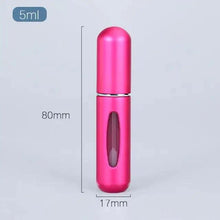 Load image into Gallery viewer, Portable Mini Refillable Atomizer Bottle Lightweight Container For Cosmetics Mini Aluminum Empty Bottle For Traveling Cute Little Bottle For Ladies 5ml