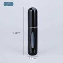 Load image into Gallery viewer, Portable Mini Refillable Atomizer Bottle Lightweight Container For Cosmetics Mini Aluminum Empty Bottle For Traveling Cute Little Bottle For Ladies 5ml