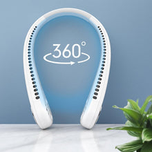 Load image into Gallery viewer, Portable Neck Fan USB Rechargeable Bladeless Mini Electric Fan Silent Neckband Wearable Cooling Fan for Sports Travel Portable Bladeless Rechargeable Electric Fan for Travel