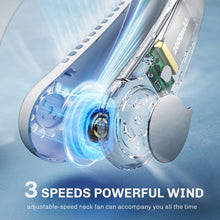 Load image into Gallery viewer, Portable Neck Fan USB Rechargeable Bladeless Mini Electric Fan Silent Neckband Wearable Cooling Fan for Sports Travel Portable Bladeless Rechargeable Electric Fan for Travel