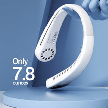 Load image into Gallery viewer, Portable Neck Fan USB Rechargeable Bladeless Mini Electric Fan Silent Neckband Wearable Cooling Fan for Sports Travel Portable Bladeless Rechargeable Electric Fan for Travel