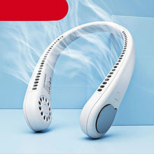 Load image into Gallery viewer, Portable Neck Fan USB Rechargeable Bladeless Mini Electric Fan Silent Neckband Wearable Cooling Fan for Sports Travel Portable Bladeless Rechargeable Electric Fan for Travel
