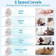 Load image into Gallery viewer, Portable Quiet Rechargeable Clip-On Fan