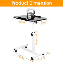 Load image into Gallery viewer, Portable Rolling Laptop Table