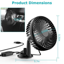 Load image into Gallery viewer, Portable Rotatable Car Cooling Fan