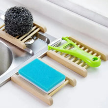 Load image into Gallery viewer, Portable Soap Dishes Natural Wood Soap Tray Holder Dish Storage Bath Shower Plate Home Bathroom Wash Soap Holder Home Bamboo Wood Soap Holder Bathroom Wooden Soap Case Hand Craft Bathtub Shower Dish Accessories