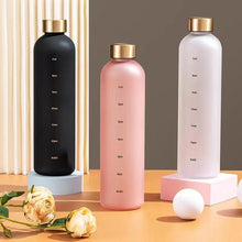 Load image into Gallery viewer, Portable Space Cup Sports Water Bottle Fruit Lemon Juice Drinking Bottle Outdoor travel camping plastic cup beverage utensils Motivational Water Bottle with Time Marker to Drink Reusable Plastic Bottle with BPA Free for Gym and Sports