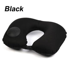 Load image into Gallery viewer, Portable U-Shape Inflatable Travel Pillow Car Head Rest Air Cushion for Travel Office Nap Head Rest Air Cushion Neck Pillow Inflatable Travel Neck Pillows Hand Press U-Shaped Headrest Cushion Compressible Ergonomic Inflating Pillows for Neck Support