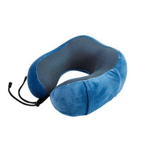 Load image into Gallery viewer, Portable U-Shape Magnetic Headrest 30x28cm Neck Pillow Memory Foam Travel Office Car Embrace Cervical Pillow Cotton Neck Pillow Cervical Vertebra Travel Portable Noon Break Aircraft Neck Pillow For Traveling Upgraded Travel Neck Pillow Travel Accessories