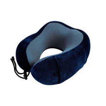 Load image into Gallery viewer, Portable U-Shape Magnetic Headrest 30x28cm Neck Pillow Memory Foam Travel Office Car Embrace Cervical Pillow Cotton Neck Pillow Cervical Vertebra Travel Portable Noon Break Aircraft Neck Pillow For Traveling Upgraded Travel Neck Pillow Travel Accessories