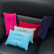 Load image into Gallery viewer, Portable Ultralight Inflatable Pillow PVC Nylon Air Pillow Sleep Cushion Travel Bedroom Hiking Beach Car Plane Head Rest Support Convenient Ultralight Inflatable Air Pillow Sleep Cushion Travel Bedroom Hiking Beach Car Plane