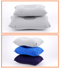 Load image into Gallery viewer, Portable Ultralight Inflatable PVC Nylon Air Pillows Camping Sleep Cushion Travel Hiking Beach Car Plane Head Rest Camp Gears Convenient Ultralight Inflatable Air Pillow Sleep Cushion Travel Bedroom Hiking Beach Car Plane Ultralight Inflatable Pillow
