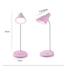 Load image into Gallery viewer, Portable USB Rechargeable LED Folding Desk Lamp Eye Protection Touch Dimming Working Reading Table Lamp For Book Bed Office Decorative Table Lamp Cute Study Lamps for Bedroom Décor