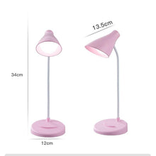 Load image into Gallery viewer, Portable USB Rechargeable LED Folding Desk Lamp Eye Protection Touch Dimming Working Reading Table Lamp For Book Bed Office Decorative Table Lamp Cute Study Lamps for Bedroom Décor