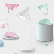 Load image into Gallery viewer, Portable USB Rechargeable LED Folding Desk Lamp Eye Protection Touch Dimming Working Reading Table Lamp For Book Bed Office Decorative Table Lamp Cute Study Lamps for Bedroom Décor