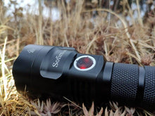 Load image into Gallery viewer, Powerful Flashlight Rechargeable Waterproof Searchlight Powerful Long Beam Distance LED Super Bright Flashlight Cree Torch with Ramping Indicator USB Charger Super Bright Torch Best For Hiking Hunting Camping Outdoor Sport