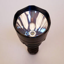 Load image into Gallery viewer, Powerful Flashlight Rechargeable Waterproof Searchlight Powerful Long Beam Distance LED Super Bright Flashlight Cree Torch with Ramping Indicator USB Charger Super Bright Torch Best For Hiking Hunting Camping Outdoor Sport