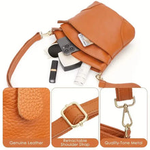 Load image into Gallery viewer, Premium Genuine Cowhide Leather Crossbody Bag