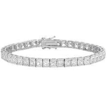 Load image into Gallery viewer, Princess Cut Crystal Tennis Bracelet