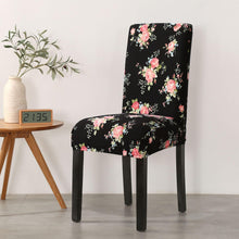Load image into Gallery viewer, Print Pattened Dining Chair Cover Spandex Elastic Chair Slipcover Stretch Case For Chairs Wedding Hotel Banquet Fit Stretch Short Dining Room Chair Covers with Printed Pattern Banquet Chair Seat Protector Slipcover For Home Party Hotel Wedding Ceremony