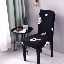 Load image into Gallery viewer, Print Pattened Dining Chair Cover Spandex Elastic Chair Slipcover Stretch Case For Chairs Wedding Hotel Banquet Fit Stretch Short Dining Room Chair Covers with Printed Pattern Banquet Chair Seat Protector Slipcover For Home Party Hotel Wedding Ceremony