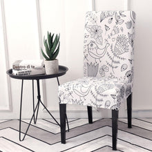 Load image into Gallery viewer, Print Pattened Dining Chair Cover Spandex Elastic Chair Slipcover Stretch Case For Chairs Wedding Hotel Banquet Fit Stretch Short Dining Room Chair Covers with Printed Pattern Banquet Chair Seat Protector Slipcover For Home Party Hotel Wedding Ceremony