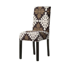 Load image into Gallery viewer, Print Pattened Dining Chair Cover Spandex Elastic Chair Slipcover Stretch Case For Chairs Wedding Hotel Banquet Fit Stretch Short Dining Room Chair Covers with Printed Pattern Banquet Chair Seat Protector Slipcover For Home Party Hotel Wedding Ceremony