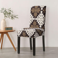 Load image into Gallery viewer, Print Pattened Dining Chair Cover Spandex Elastic Chair Slipcover Stretch Case For Chairs Wedding Hotel Banquet Fit Stretch Short Dining Room Chair Covers with Printed Pattern Banquet Chair Seat Protector Slipcover For Home Party Hotel Wedding Ceremony
