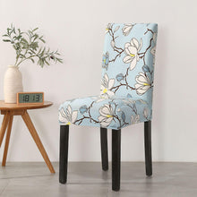 Load image into Gallery viewer, Print Pattened Dining Chair Cover Spandex Elastic Chair Slipcover Stretch Case For Chairs Wedding Hotel Banquet Fit Stretch Short Dining Room Chair Covers with Printed Pattern Banquet Chair Seat Protector Slipcover For Home Party Hotel Wedding Ceremony