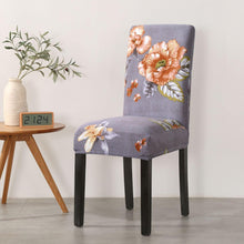 Load image into Gallery viewer, Print Pattened Dining Chair Cover Spandex Elastic Chair Slipcover Stretch Case For Chairs Wedding Hotel Banquet Fit Stretch Short Dining Room Chair Covers with Printed Pattern Banquet Chair Seat Protector Slipcover For Home Party Hotel Wedding Ceremony