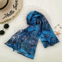 Load image into Gallery viewer, Print Swimsuit 3 Piece Mesh Bikini Set Women's Ribbed Floral Bikini Set Tie Side Swimsuit Cover Ups Daisy Butterfly Print Three Piece Bikini Swimwear Triangle Micro Bikini String Halter Swimwear Women Low Waist Bathing Suit
