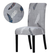 Load image into Gallery viewer, Printed Chair Cover Economical and Practical Stretch Seat Cover Slipcovers Big Elastic Washable Dining Chairs Beach Chairs Removable Washable Short Parsons Kitchen Chair Covers Protector for Dining Room Hote