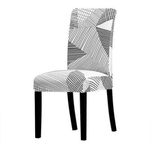 Load image into Gallery viewer, Printed Chair Cover Economical and Practical Stretch Seat Cover Slipcovers Big Elastic Washable Dining Chairs Beach Chairs Removable Washable Short Parsons Kitchen Chair Covers Protector for Dining Room Hote