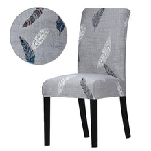Load image into Gallery viewer, Printed Chair Cover Economical and Practical Stretch Seat Cover Slipcovers Big Elastic Washable Dining Chairs Beach Chairs Removable Washable Short Parsons Kitchen Chair Covers Protector for Dining Room Hote