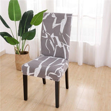 Load image into Gallery viewer, Printed Chair Cover Spandex Stretch Durable Soft Seat Chair Covers Slipcovers for Kitchen Dining Room Wedding Banquet Hotel Chair Covers for Dining Room Stretch Spandex Removable Washable Anti-dust Seat Slipcover Protector for Hotel Office Ceremony