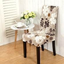 Load image into Gallery viewer, Printed Chair Cover Spandex Stretch Durable Soft Seat Chair Covers Slipcovers for Kitchen Dining Room Wedding Banquet Hotel Chair Covers for Dining Room Stretch Spandex Removable Washable Anti-dust Seat Slipcover Protector for Hotel Office Ceremony