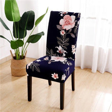Load image into Gallery viewer, Printed Chair Cover Spandex Stretch Durable Soft Seat Chair Covers Slipcovers for Kitchen Dining Room Wedding Banquet Hotel Chair Covers for Dining Room Stretch Spandex Removable Washable Anti-dust Seat Slipcover Protector for Hotel Office Ceremony