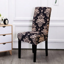 Load image into Gallery viewer, Printed Chair Cover Spandex Stretch Durable Soft Seat Chair Covers Slipcovers for Kitchen Dining Room Wedding Banquet Hotel Chair Covers for Dining Room Stretch Spandex Removable Washable Anti-dust Seat Slipcover Protector for Hotel Office Ceremony