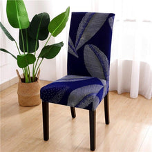 Load image into Gallery viewer, Printed Chair Cover Spandex Stretch Durable Soft Seat Chair Covers Slipcovers for Kitchen Dining Room Wedding Banquet Hotel Chair Covers for Dining Room Stretch Spandex Removable Washable Anti-dust Seat Slipcover Protector for Hotel Office Ceremony