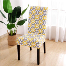 Load image into Gallery viewer, Printed Chair Cover Spandex Stretch Durable Soft Seat Chair Covers Slipcovers for Kitchen Dining Room Wedding Banquet Hotel Chair Covers for Dining Room Stretch Spandex Removable Washable Anti-dust Seat Slipcover Protector for Hotel Office Ceremony