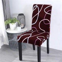 Load image into Gallery viewer, Printed Chair Cover Spandex Stretch Durable Soft Seat Chair Covers Slipcovers for Kitchen Dining Room Wedding Banquet Hotel Chair Covers for Dining Room Stretch Spandex Removable Washable Anti-dust Seat Slipcover Protector for Hotel Office Ceremony