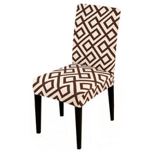 Load image into Gallery viewer, Printed Chair Cover Spandex Stretch Slipcovers Elastic Chair Covers Dining Banquet Home Hotel Weddings Christmas Seat Protector Super Fit Slipcover Stretch Removable Washable Soft Spandex Fabric For Home Hotel Dining Room Ceremony Banquet Wedding Party
