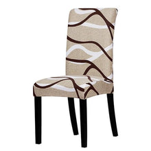 Load image into Gallery viewer, Printed Chair Cover Spandex Stretch Slipcovers Elastic Chair Covers Dining Banquet Home Hotel Weddings Christmas Seat Protector Super Fit Slipcover Stretch Removable Washable Soft Spandex Fabric For Home Hotel Dining Room Ceremony Banquet Wedding Party