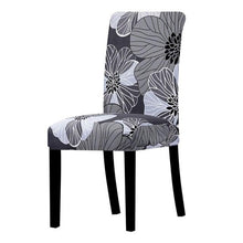 Load image into Gallery viewer, Printed Chair Cover Spandex Stretch Slipcovers Elastic Chair Covers Dining Banquet Home Hotel Weddings Christmas Seat Protector Super Fit Slipcover Stretch Removable Washable Soft Spandex Fabric For Home Hotel Dining Room Ceremony Banquet Wedding Party