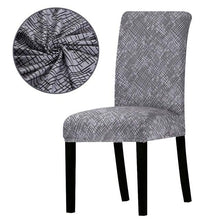 Load image into Gallery viewer, Printed Chair Cover Washable Removable Big Elastic Seat Arm Covers Slipcovers Stretch For Banquet Hotel Printed Dining Chair Slipcovers, Removable Washable Soft Spandex Stretch Chair Covers Banquet Chair