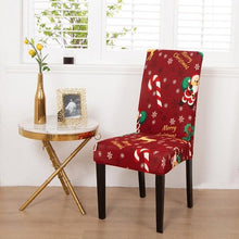 Load image into Gallery viewer, Printed Chair Cover Washable Removable Big Elastic Seat Arm Covers Slipcovers Stretch For Banquet Hotel Printed Dining Chair Slipcovers, Removable Washable Soft Spandex Stretch Chair Covers Banquet Chair