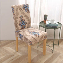 Load image into Gallery viewer, Printed Modern Chair Cover Spandex Stretch Elastic Chair Covers Seat Cover For Dining Room Hotel Wedding Banquet Cover Printed Stretchable Parson Chair Covers for Dining Room Pattern Stretch Dining Chair Slipcover Washable Removable for Kitchen