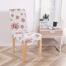 Load image into Gallery viewer, Printed Modern Chair Cover Spandex Stretch Elastic Chair Covers Seat Cover For Dining Room Hotel Wedding Banquet Cover Printed Stretchable Parson Chair Covers for Dining Room Pattern Stretch Dining Chair Slipcover Washable Removable for Kitchen