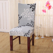Load image into Gallery viewer, Printed Polyester Fabric Chair Cover Washable Chair Covers Seat Slipcovers Stretch Dining Seat Case For Home Stretch Removable Washable Dining Room Chair Protector Slipcovers/Home Decor Dining Room Seat Cover Multiple Styles